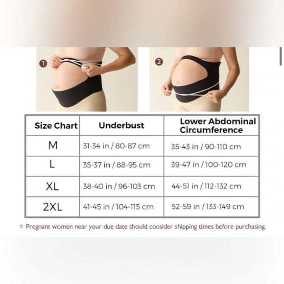 MomCozy Belly Band - Black - Picture 6 of 6